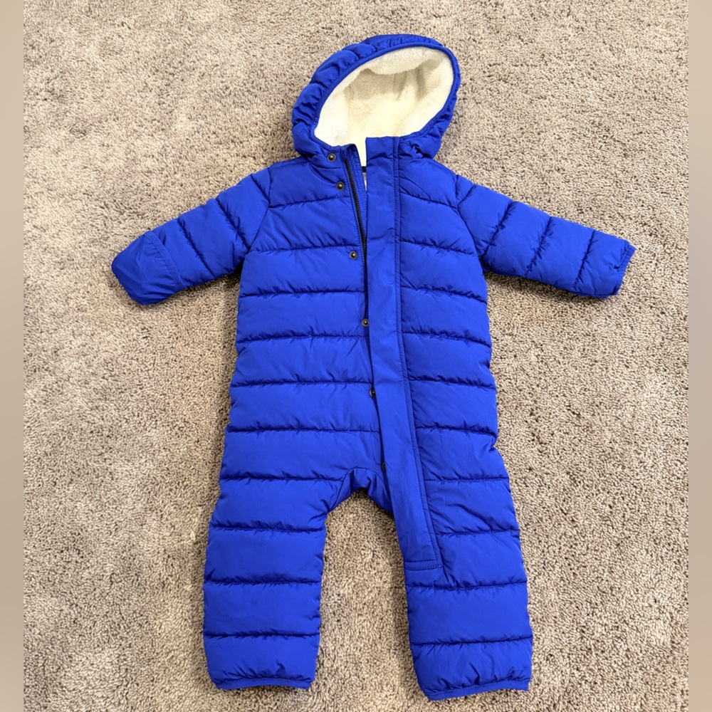 NEW Primary Baby parka puffer suit 12-18M